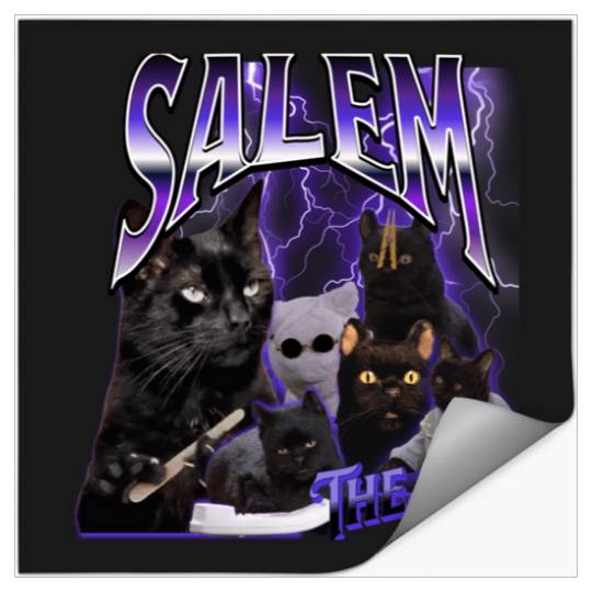 90s Salem The Cat Bootleg Shirt  : Bobs Burgers Family Shirt, Bobs Burgers Vintage Stickers
