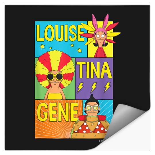 The Bobs Burgers Movie Louise Tina Gene Stickers