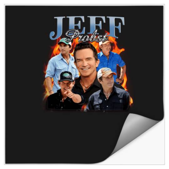 Vintage Jeff Probst 90s Bootleg Style  : Bobs Burgers Family Shirt, Bobs Burgers Vintage Stickers