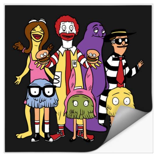 McBelchers  : Bobs Burgers Family Shirt, Bobs Burgers Vintage Stickers