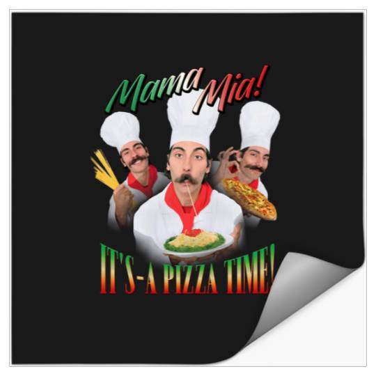 Mama Mia Its Pizza Time Italian Parody  : Bobs Burgers Family Shirt, Bobs Burgers Vintage Stickers