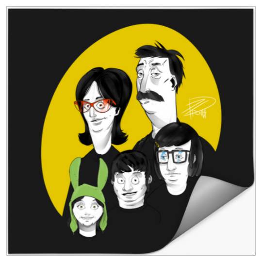 Belchers  3: Bobs Burgers Family Shirt, Bobs Burgers Vintage Stickers