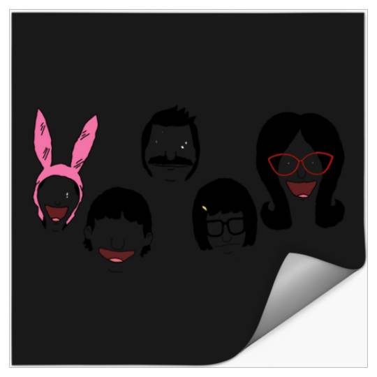 burger fam outline  : Bobs Burgers Family Shirt, Bobs Burgers Vintage Stickers