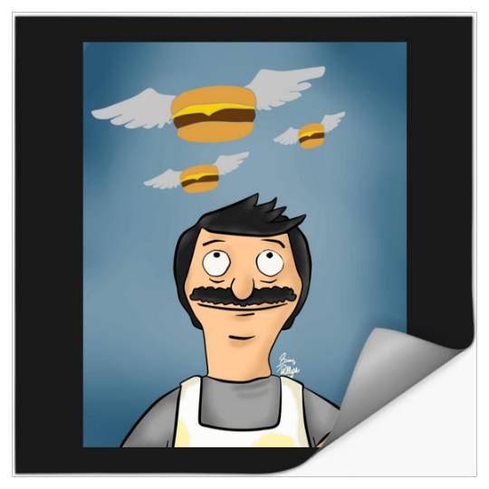 Watching Flying Burgers  : Bobs Burgers Family Shirt, Bobs Burgers Vintage Stickers