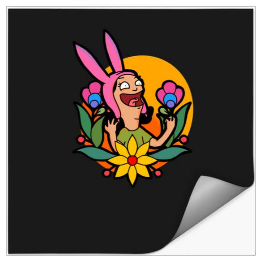 Floral Louise  : Bobs Burgers Family Shirt, Bobs Burgers Vintage Stickers