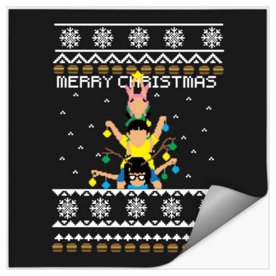 Belcher Christmas  1: Bobs Burgers Family Shirt, Bobs Burgers Vintage Stickers