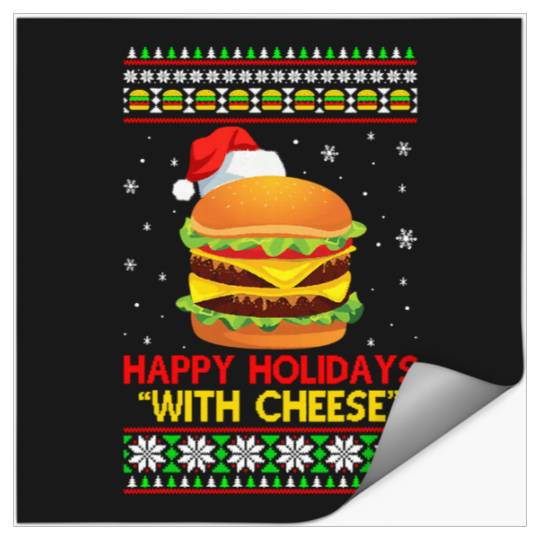 Happy Holidays With Cheese Christmas Active : Bobs Burgers Family Shirt, Bobs Burgers Vintage Stickers