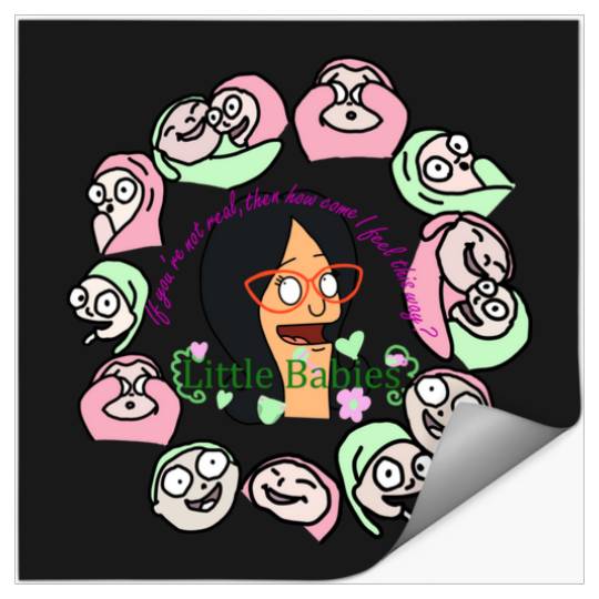 Linda Belcher Porcelain Babies -Bobs Burgers design  : Bobs Burgers Family Shirt, Bobs Burgers Vintage Stickers