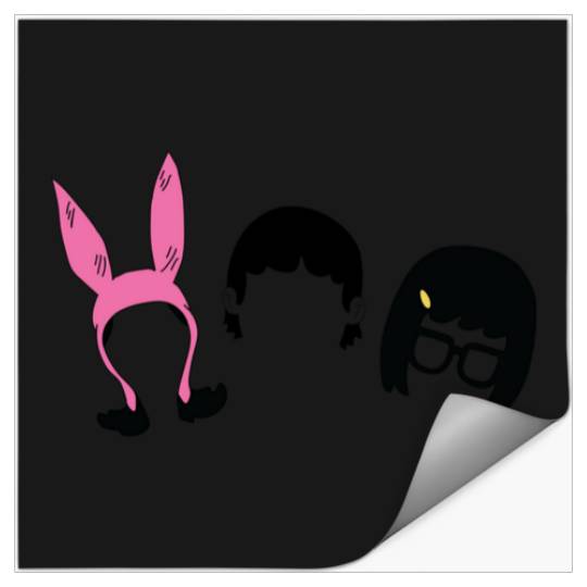 louise  gene  tina  : Bobs Burgers Family Shirt, Bobs Burgers Vintage Stickers