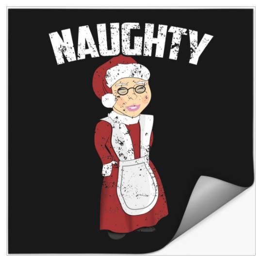 Naughty Or Nice Mrs Claus Christmas Shirt Funny  : Bobs Burgers Family Shirt, Bobs Burgers Vintage Stickers
