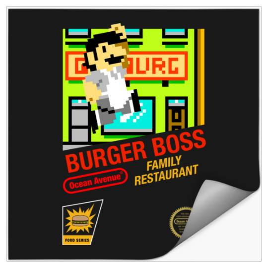 Super Burger Boss  : Bobs Burgers Family Shirt, Bobs Burgers Vintage Stickers