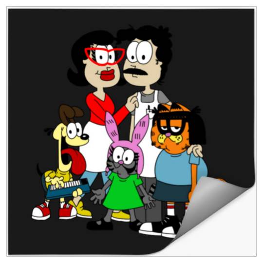 Garfield Bobs Burgers  : Bobs Burgers Family Shirt, Bobs Burgers Vintage Stickers