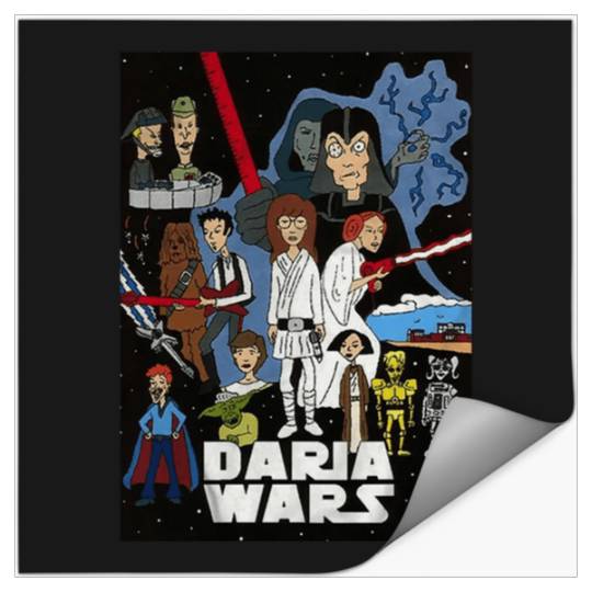 Daria Wars  : Bobs Burgers Family Shirt, Bobs Burgers Vintage Stickers