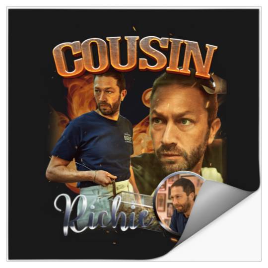 Cousin Richie The Bear Bootleg  : Bobs Burgers Family Shirt, Bobs Burgers Vintage Stickers