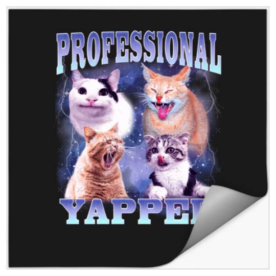 Pressional Yapper Cat Meme  : Bobs Burgers Family Shirt, Bobs Burgers Vintage Stickers