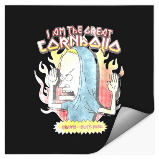 I Am The Great Cornholio Flame Portrait Perfect Gift Christmas  1: Bobs Burgers Family Shirt, Bobs Burgers Vintage Stickers