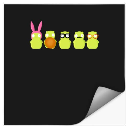 Burger Family Kuchi Nightlight  : Bobs Burgers Family Shirt, Bobs Burgers Vintage Stickers
