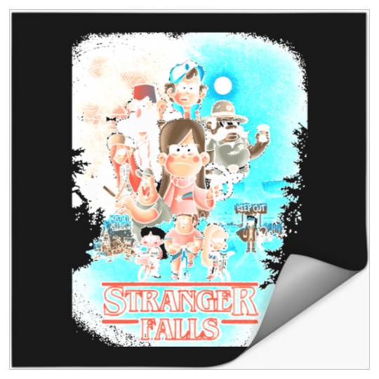 Gravity Falls Stranger falls  : Bobs Burgers Family Shirt, Bobs Burgers Vintage Stickers