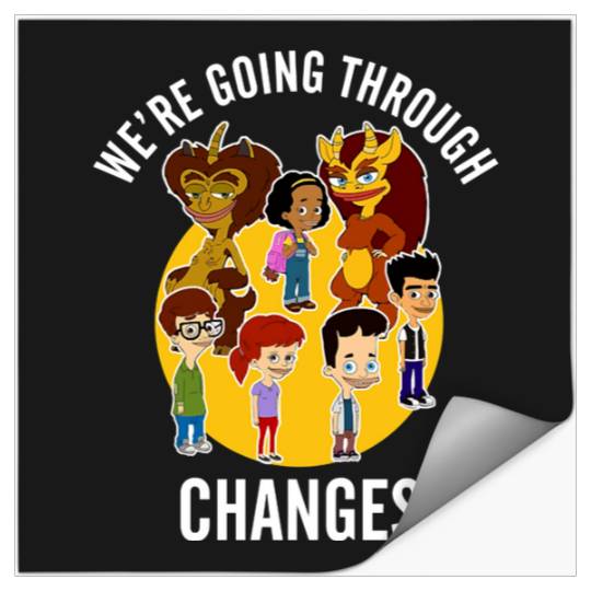big mouth we are going through changes  : Bobs Burgers Family Shirt, Bobs Burgers Vintage Stickers