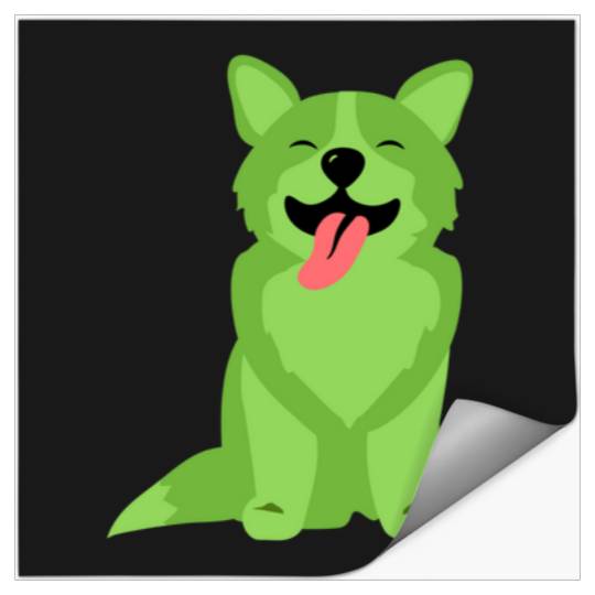 Discover key lime green dog - Taylor Stickers