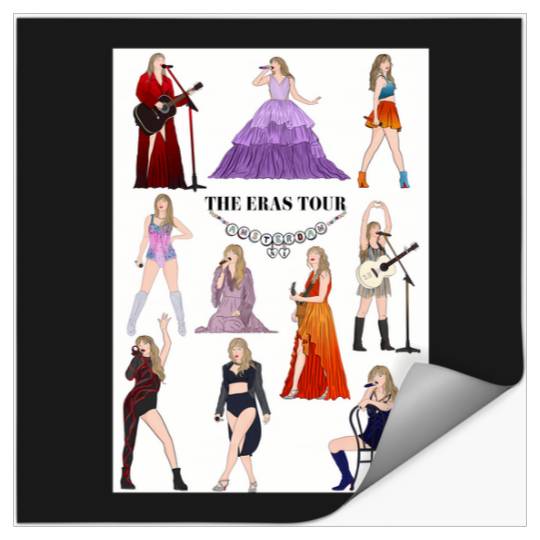 Discover the eras tour amsterdam night 1 handdrawn poster Stickers