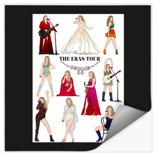 Discover the eras tour dublin night 3 handdrawn poster Stickers
