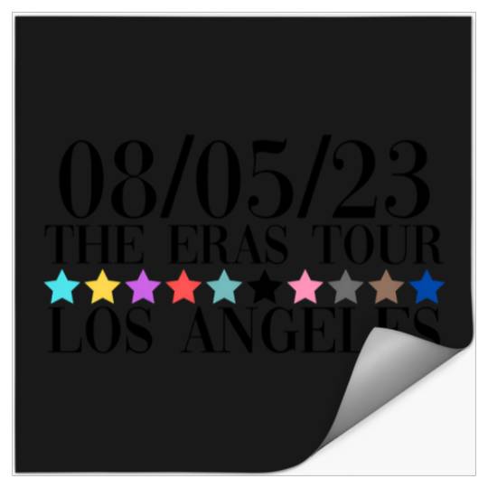Discover Taylorss Swift The Eras Tour Los Angeles Night 3 Stickers