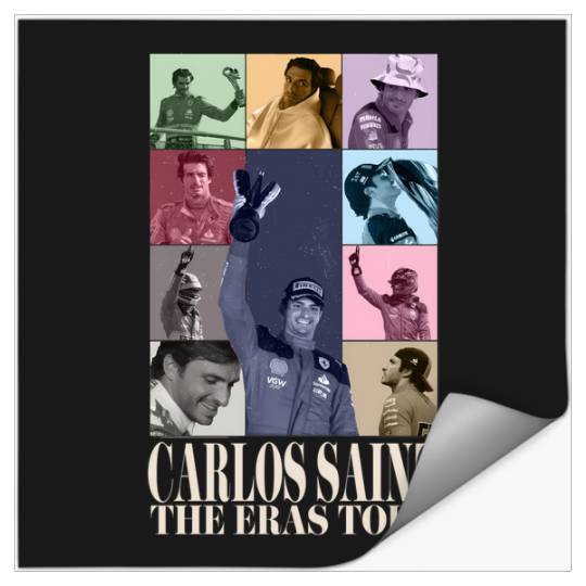 Carlos Sainz Eras Tour 2023 V2 Season White Letters Stickers