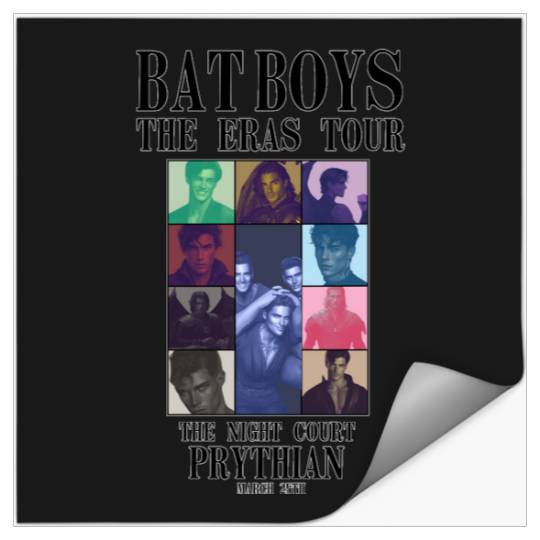 Discover The Bat Boys Eras Tour Poster Cassian Azriel Rhys Stickers