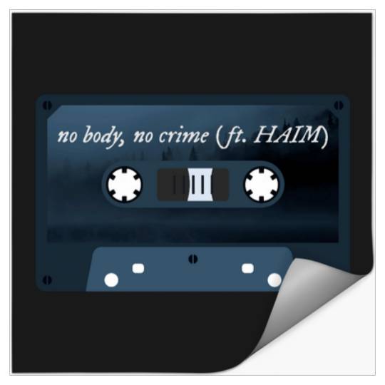 Discover no body no crime Taylor cassette Stickers