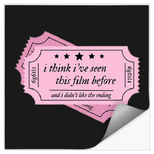 Discover Taylor Exile Lyric Sticker Pink Stickers