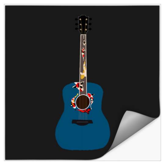 Discover Taylor Koi Fish Guitar 202 Stickers