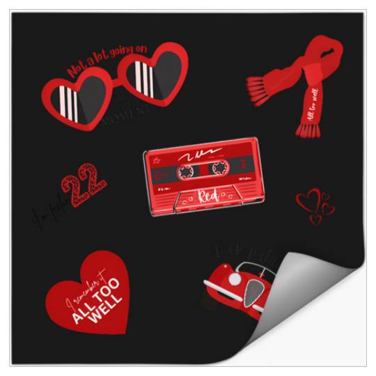 Discover Red- Taylor Albumpack  2 Stickers