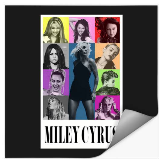 Miley-Cyrus-Eras-Tour-Shirt-Flowers Stickers