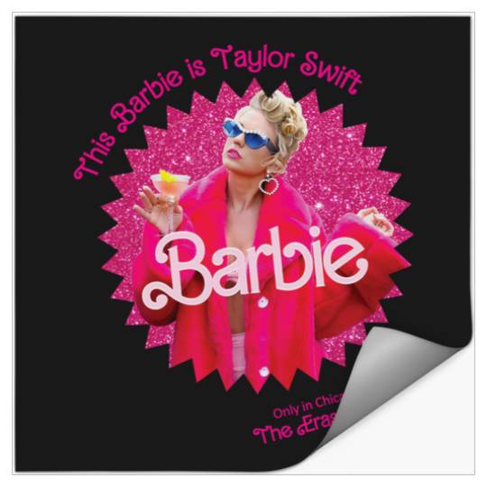 Discover Barbie-Taylor-3-Taylor-Swift-The-Eras-Tour-Shirt Stickers