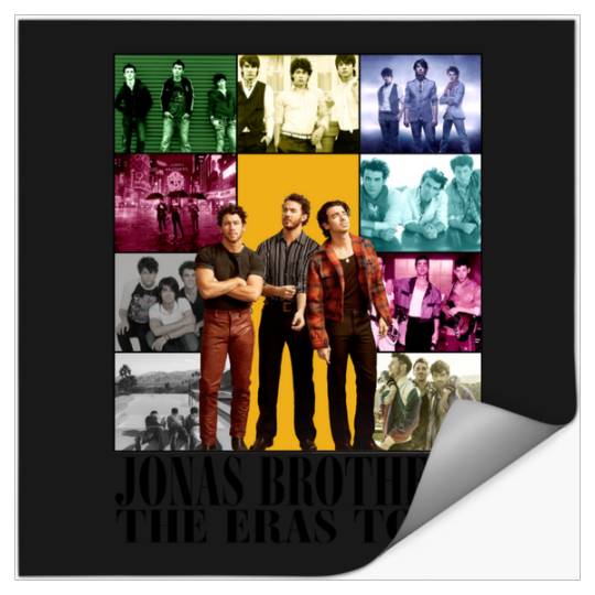 Discover JB-Fan-Merch-The-2023--Vintage-Jonas-Brothers-The-Eras-Tour-Album-2-- T-Shirt Stickers