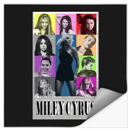 Miley-Cyrus-Eras-Tour-Shirt-Flowers Stickers