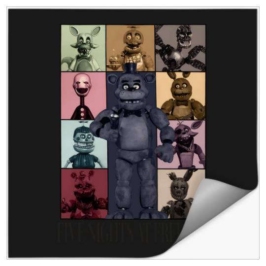Five Nights At Freddys Eras Tour T-Shirt Stickers