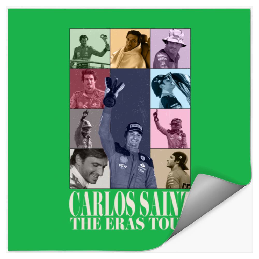 Carlos Sainz Eras Tour 2023 V2 season white letters Stickers