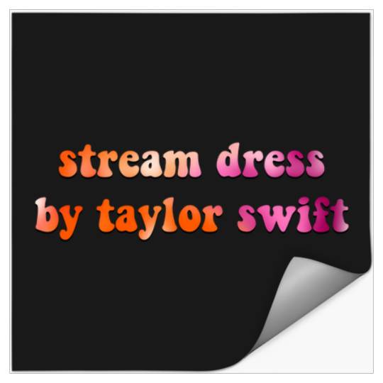 Discover Dress Taylor Lesbian Flag 431 Stickers