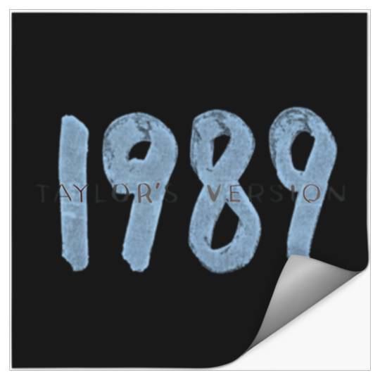 Discover Taylor 1989 Text Blue 1737 Stickers