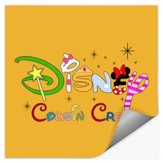 Disney Cousin Crew Stickers, Disney Cousin Stickers