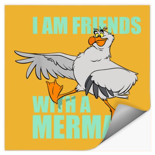 Disney The Little Mermaid Scuttle Friends With A Mermaid Stickers, Magic Kingdom Trip