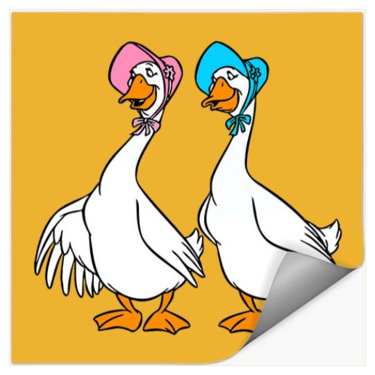 Disney The Aristocats Group Geese Characters Funny Goose Stickers, Goose Lover Gift