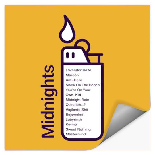 Discover Midnights Album (by-Taylor-Swift) Stickers