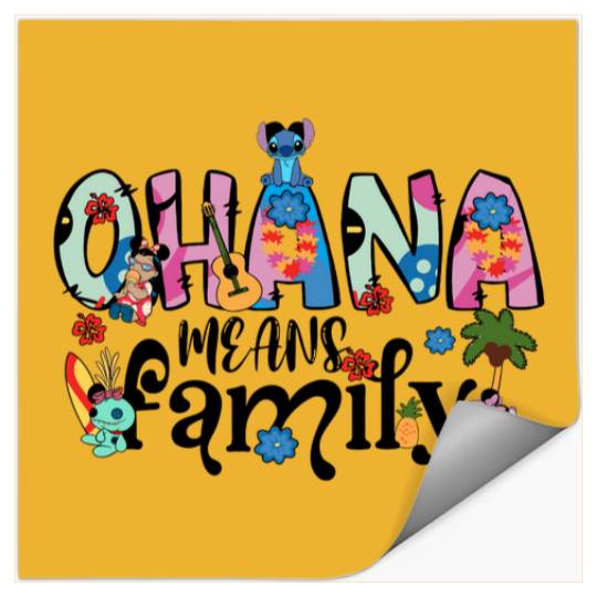 Ohana Means Family Stickers, Ohana Stickers, Disney Stickers
