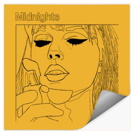 Discover Taylor Midnights Album Outline Drawing Stickers