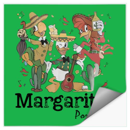 Vintage Disney Stickers, Disney Margarita Stickers, Disney Epcot