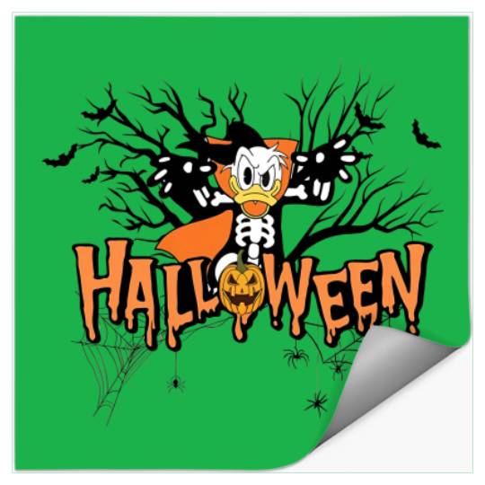 Disney Halloween Stickers, Donald Duck Halloween Stickers, Disneyland Halloween Stickers