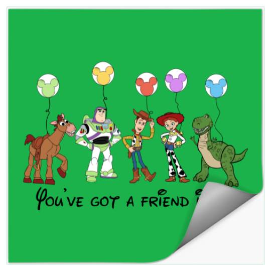 Discover Retro Disney You've Got A Friend In Me Stickers